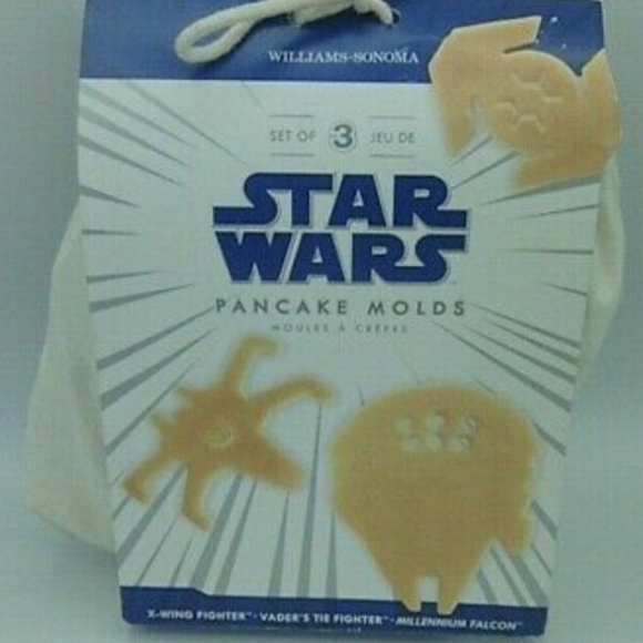 Williams-Sonoma Star Wars Falcon Tie Fighter X-Wing Metal Pancake Molds - Picture 9 of 10